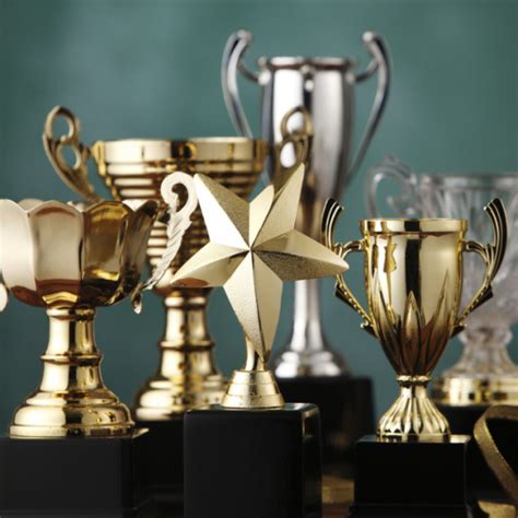 trophies and medals.